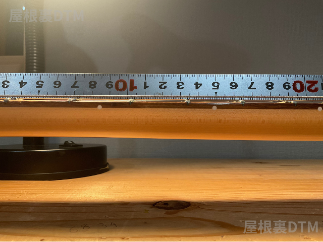 直尺でネック反り調節