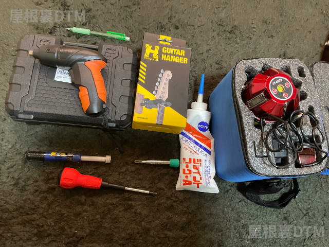 ギターハンガー施工