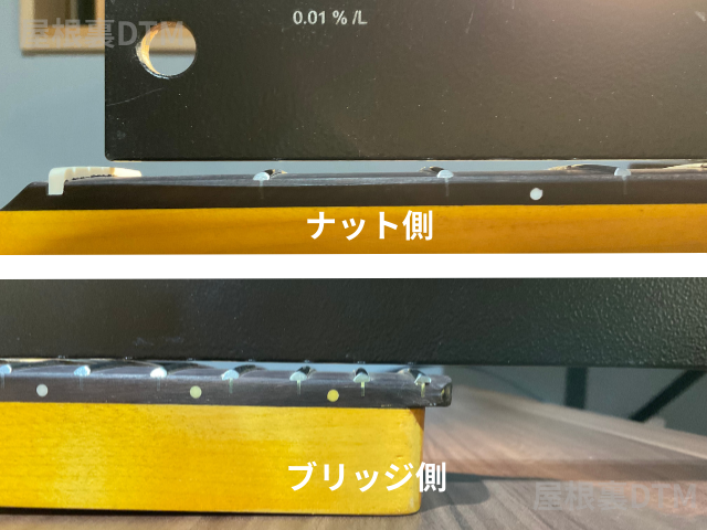 ギター逆反りネック
