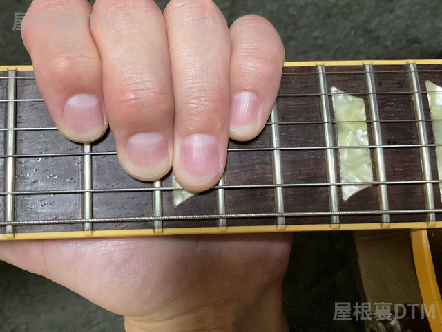 ギター爪の長さ