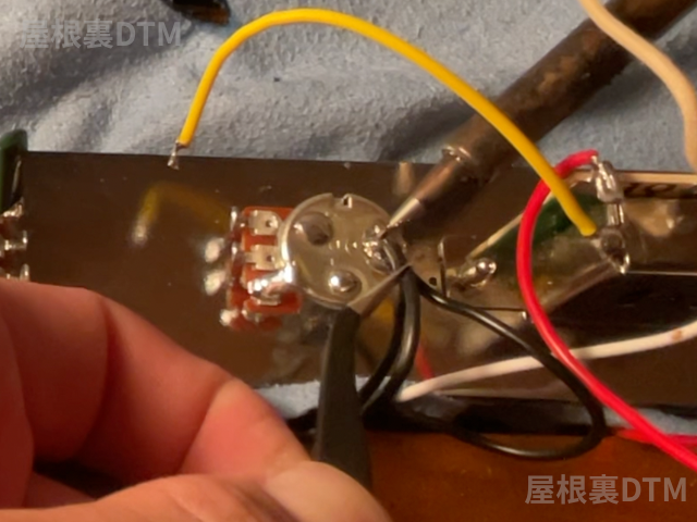 ポッド背中結線