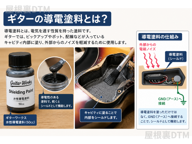 ギター導電塗料